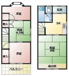 兵庫県尼崎市神崎町【一戸建】の間取り