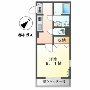サンピア幸【1階】の間取り