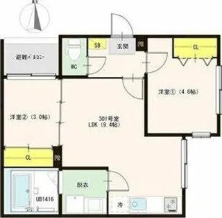 仮称)阿原町A【3階】の間取り
