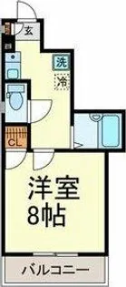 カームダウン平安【1階】の間取り