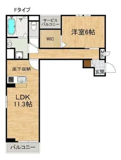 コンパル・りんくう【1階】の間取り