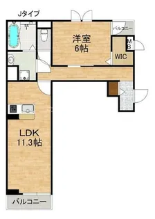 コンパル・りんくう【2階】の間取り