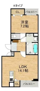 コンパル・りんくう【2階】の間取り