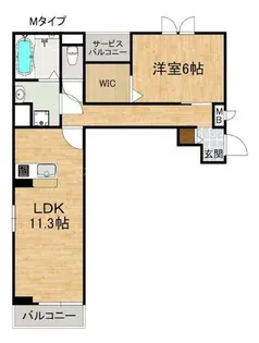 コンパル・りんくう【2階】の間取り