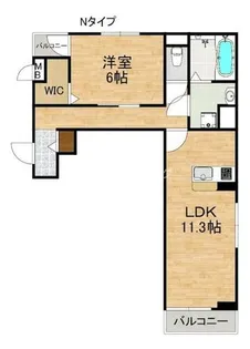 コンパル・りんくう【3階】の間取り