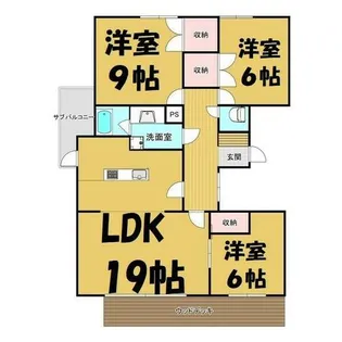 リポーズオン一社【1階】の間取り