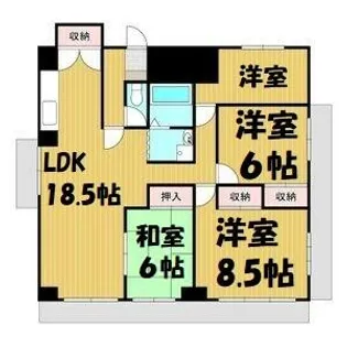 リアライズ猪子石【12階】の間取り