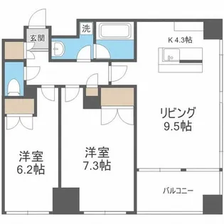 グランカーサ裏参道【2階】の間取り