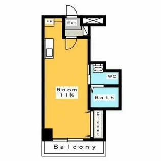 A・City三河安城南館【606号室】の間取り