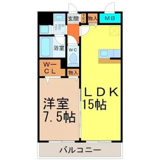 YS(ワイズ)【5階】の間取り