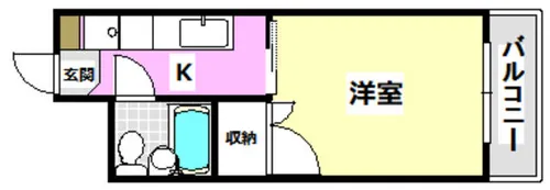 Sea Side【203号室】の間取り