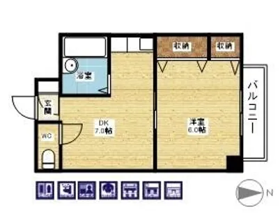 協和ハイツ1号館【3階】の間取り