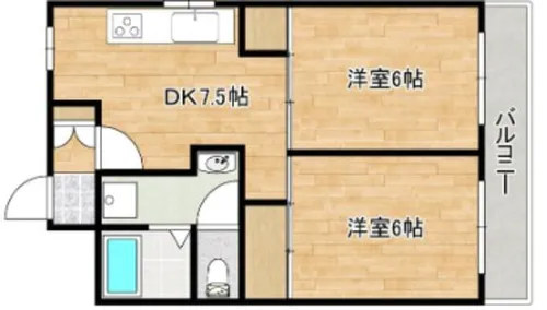 ハイデンス小山【4階】の間取り