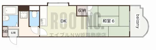ホワイトシャトー小林【7C号室】の間取り