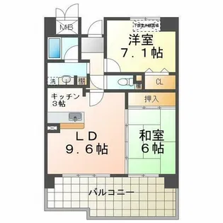 パレセゾン【3階】の間取り