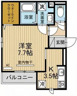ソシュール【101号室】の間取り