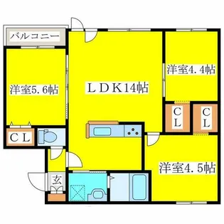 TONY VILLAGE KYOEI【102号室】の間取り