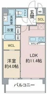 グレイスヒル上社【4階】の間取り