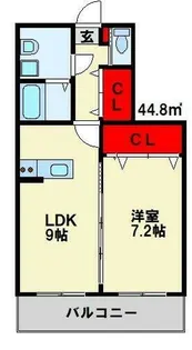 福岡県北九州市八幡西区三ケ森4丁目【アパート】の間取り