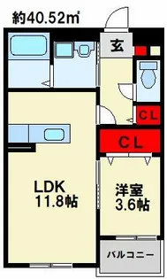 福岡県北九州市小倉北区愛宕2丁目【マンション】の間取り