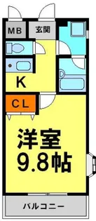コーポサラーム【1階】の間取り