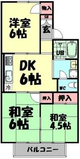 セジュール黒田【2階】の間取り