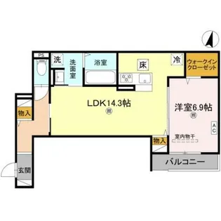 兵庫県尼崎市南武庫之荘4丁目【アパート】の間取り