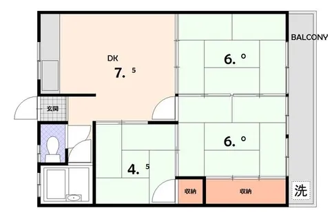 メゾンネバーランド【2階】の間取り