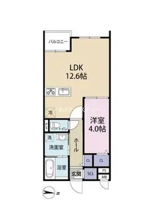 MON665【303号室】の間取り