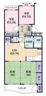 サンライズコーポラス青山A館【404号室】の間取り