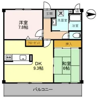 ソレーユ関西【2階】の間取り