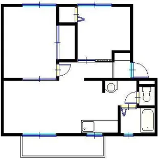 サンシティ中ノ町(管理)【2階】の間取り