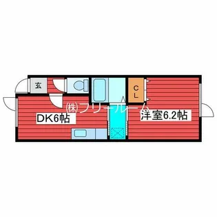 西岡コスモス【2階】の間取り