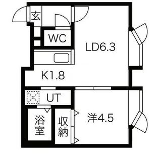 ライオンズパレス【2階】の間取り