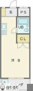 レジデンス元城【2階】の間取り
