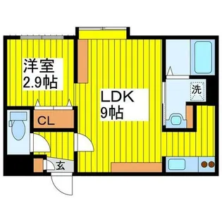 ムーンボー【3階】の間取り