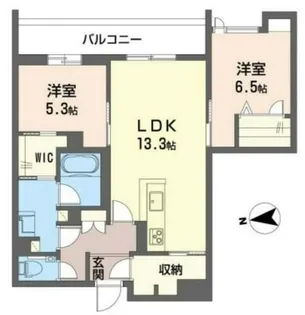 シャーメゾン ケー【2階】の間取り