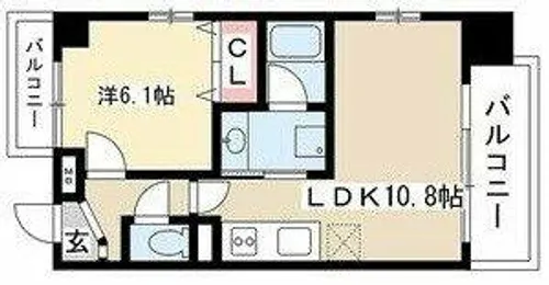 レージュサンパティック【3階】の間取り