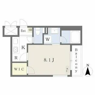 ベルビレッジ覚王山【1階】の間取り