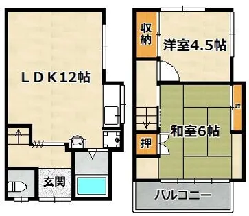 兵庫県神戸市兵庫区氷室町2丁目【一戸建】の間取り