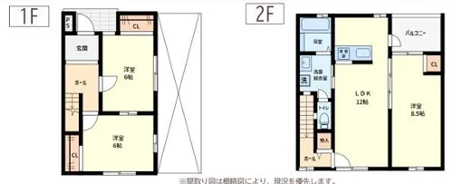 アットホーム朝日谷【102号室】の間取り
