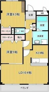 リヴィエール【2階】の間取り