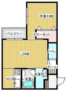 Doona札幌【1階】の間取り