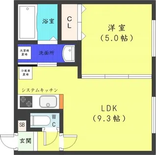 Riviere医大前【1階】の間取り