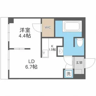 D×ApartmentN3E6【3階】の間取り