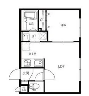 パリスガーデン山の手【1階】の間取り