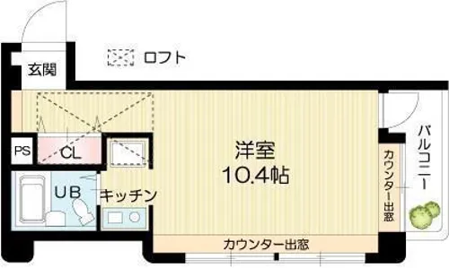 宝殿駅前ヤングパレス【3階】の間取り