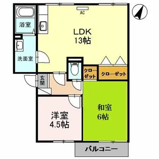 ベルヴェデール IMAI Ⅰ【2階】の間取り