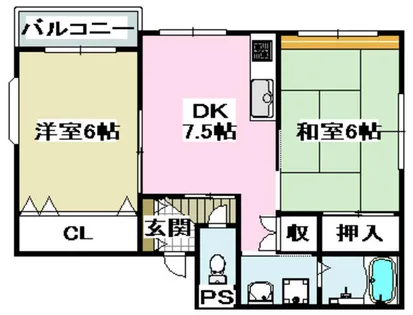 庄Tハイツ【3階】の間取り