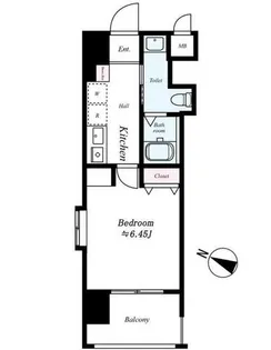 アソシアグロッツォ薬院サウスシーン【10階】の間取り